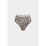 Premium Frıgg Fit Kadın Yüksek Bel Bikini Altı - Leopar - 42