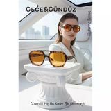 Premium Gece Ve Gündüz Görüş Kadın Sürüş Gözlüğü - Anti-Refle Lüks Tasarım