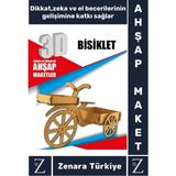 Premium Görsel Zeka El Becerisi Geliştirici Boyanabilir Puzzle Oyun Dekoratif Demonte Ahşap 3D Maket