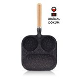Premium Granit Döküm Çok Bölmeli Pancake & Yumurta Tavası