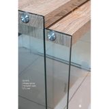 Premium Gümüş Dekoratif Ahşap Camlı Sunum Tepsisi, Ahşap Camlı Sunum Tepsisi, Tepsi
