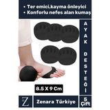 Premium Gündelik Kullanım Kayma Önleyici Ter Emici Esnek Kumaş Ayak Taban Parmak Altı Desteği 5 Çift
