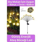 Premium Güneş Enerjili Solar Dış Mekan Su Geçirmez Bahçe Peyzaj Aydınlatma Süs Led Işık Saçaklı