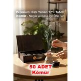 Premium Hızlı Yanan 50'Li Tablet Kömür - Nargile Ve Buhur İçin Özel Seri