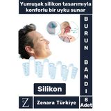 Premium Horlama Azaltıcı Rahat Nefes Alıp Verme Uyku Horlama Önleyici Burun Delik Aparatı 8 Adet