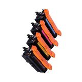 Premium HP Color Laserjet CP4025 4 Renk Uyumlu Muadil Toner Seti