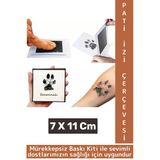 Premium İki Kullanımlık Mürekkepsiz Baskı Evcil Hayvan Kedi Köpek Pati İzi Fotoğraf Çerçevesi Seti