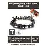 Premium İkizler Burcu Enerjisini Yükselten Doğal Taş Bileklik İkizler Burçları Burç Unisex Bileklik