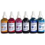 Premium İnk Epson L800, L805, L810, L850, L1800 Uyumlu Mürekkep 6X100 ml Set (Extra Solma Direnci) - Epson 6 Renk