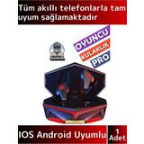 Premium iPhone 16 Pro Uyumlu Metal Kasa LED Işıklı Anc Gamer Kulak Içi Bluetooth Oyuncu Kulaklığı