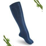 Premium Jeans Melanj Kadın Dikişsiz Dizaltı Bambu Çorap - 383-JNML - (1 Çift) - 35 - 38