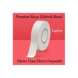 Premium Kalite 1 Adet 20 Mt Kablo Yalıtım PVC Elektrik Bandı Dayanıklı Sızdırmaz Koruma Bant Beyaz