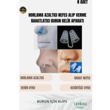 Premium Kalite Horlama Azaltıcı Nefes Alış Veriş Kolaylaştırıcı Burun Filesi Aparatı 8'li Set