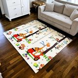 Premium Katlanabilir Çift Taraflı Çocuk Bebek Oyun Matı Harfler (150 * 200 Cm*1 cm Kalınlık)- - 0,60 x 19 x 29 cm
