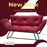 Premium Katlanır Yataklı Ikili Kanepe | Modern Mekanizmalı Çekyat | Şık ve Fonksiyonel - Mor