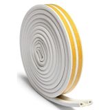 Premium Kauçuk Pvc Doğrama Kapı Pencere Soğuk Hava Geçirmez Sızdırmaz İzolasyon Fitil Yapışkanlı Dayanıklı Uzum Ömürlü (Beyaz, 20)