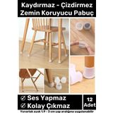 Premium Kaydırmaz Çizdirmez Mobilya Masa Sandalye Zemin Koruyucu Silikon Pabuç Ayak Kılıf 12 Adet