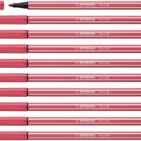 Premium Keçeli Kalem - Stabilo Pen 68 - 10'lu Paket - Çilek Kırmızısı