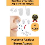 Premium Kesintisiz Uyku Nefes Alıp Vermede Kolaylık Horlama Azaltıcı Burun Delik Aparatı 4 Adet