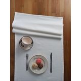 Premium Keten Runner 40 X 150 Cm (Beyaz)