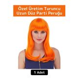 Premium Kolay Çıkarıp Takılabilir Dayanıklı Eğlenceli Etkinlik Kostüm Cadılar Bayramı Parti Peruğu
