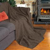 Premium Koltuk Örtüsü 175X215 Gramajlı Jakarlı Şönil Kahve | Kanepe Örtüsü | Kaymaz - 0,6 x 19 x 29 cm - Çok Renkli
