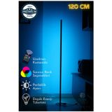 Premium Köşe Dekoratif Led Lambader 120 cm - Rgb Kumandalı 16 Renk Ayaklı Lambader