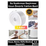 Premium Lavabo Küvet Pvc Su Geçirmez Sızdırmaz Dayanıklı Yağ Kenar Küf Önleyici 3.2m İzolasyon Bant