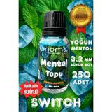 Premium Mentol Topu Switch Aroma Kapsülleri Yoğun Mentol Ice Mint 250 Adet