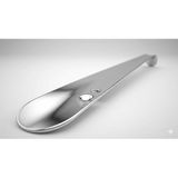 Premium Metal Ayakkabı Çekeceği - 1. Kalite Polisajlı Paslanmaz Çelik - Ayna Parlaklığında Lüks Tasarım - Ergonomik ve Dayanıklı Kerata (46 CM)