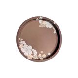 Premium Metal Yuvarlak Tepsi 35 cm – Özel Tasarım