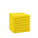 Premium Mikrofiber Temizlik Bezi, Sarı Renk, Makinede Yıkanabilir, Güçlü Toz Alma Özellikli, 20'li Paket