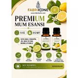 Premium Mum Esansı 5 Cc 2'Li Set - Bergamot, Limon - Soya Wax, Parafin, Jel Wax Ve Bal Mumu Uyumlu Bkfab2bglm5