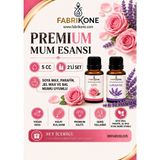 Premium Mum Esansı 5 Cc 2'Li Set - Gül, Lavanta - Soya Wax, Parafin, Jel Wax Ve Bal Mumu Uyumlu Bkfab2gllv5