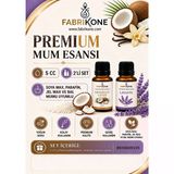 Premium Mum Esansı 5 Cc 2'Li Set - Hindistan Cevizi, Lavanta - Soya Wax, Parafin, Jel Wax Ve Bal Mumu Uyumlu Bkfab2hclv5