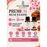 Premium Mum Esansı 5 Cc 2'Li Set - Japon Kirazı, Karamel - Soya Wax, Parafin, Jel Wax Ve Bal Mumu Uyumlu Bkfab2jkkr5