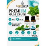 Premium Mum Esansı 5 Cc 2'Li Set - Nane, Okyanus - Soya Wax, Parafin, Jel Wax Ve Bal Mumu Uyumlu Bkfab2nnok5