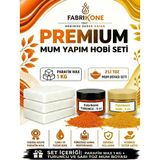 Premium Mum Yapım Hobi Seti - Parafin Wax 1 Kg - 2'Li Toz Mum Boyası Seti - Turuncu, Sarı Bkfabpw1kg2tsr