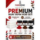 Premium Mum Yapım Hobi Seti - Parafin Wax 250 Gr - 3'Lü Toz Mum Boyası Seti - Kırmızı, Kahverengi, Siyah Bkfabpw2503kkhs
