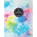 Premium Notizbuch: A4 150 Seiten - "AP009 Bunt Art Notizbuch" (150 Seiten, Art Foto Softcover Front und Rückseite, - Sketchbook, Skizzenbuch, Dickes Notizheft, Zeichenbuch, Blankobuch,)