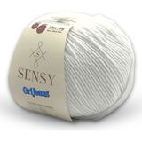 Premium Orijeans Amigurumi Ipliği Punch (Panç) Baby Soft Cotton 50 gr Jeans Ip Örgü Ipi - Beyaz