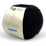 Premium Orijeans Amigurumi Ipliği Punch (Panç) Baby Soft Cotton 50 gr Jeans Ip Örgü Ipi - Siyah