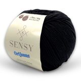 Premium Orijeans Amigurumi İpliği Punch Panç Baby Soft Cotton 50 Gr Örgü İpi (Siyah)