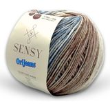 Premium Orijeans Renkli Ebruli Amigurumi Ipliği Punch (Panç) Baby Soft Cotton 50 gr Çok Renkli Jeans Ip Örgü Ipi - Deniz