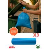 Premium Orta Boy Çöp Poşeti 55X60 cm 3X15 Adet Ev Mutfak Banyo Iş Ofis Avantajlı Ekonomik Paket