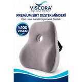 Premium Ortopedik Sırt Destek Minderi – Hava Kanallı %100 Visco Bel Desteği