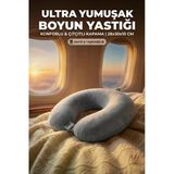 Premium Ortopedik Visco Seyahat Boyun Yastığı - Uçak Araba Ve Ofis İçin Destekleyici Konfor