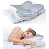 Premium Ortopedik Yastık – Konturlu Boyun Yastığı, Hafızalı Köpük, Ergonomik Boyun Ve Omuz Desteği, Serinletici Ve Kokusuz, Yan Ve Sırtüs
