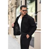 Premium Oversize Düğmeli Kaşe Ceket