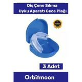 Premium Özel Seri Gece Plağı Çene Diş Sıkma Gıcırdatma Önleyici Koruyucu Diş Aparatı 3 Adet